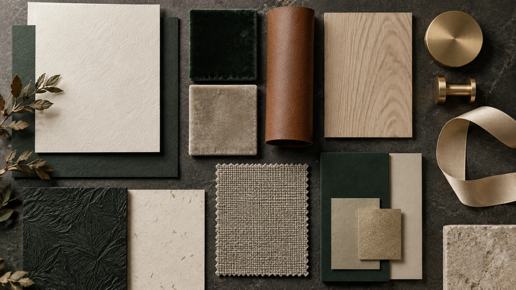 Editorial material swatches